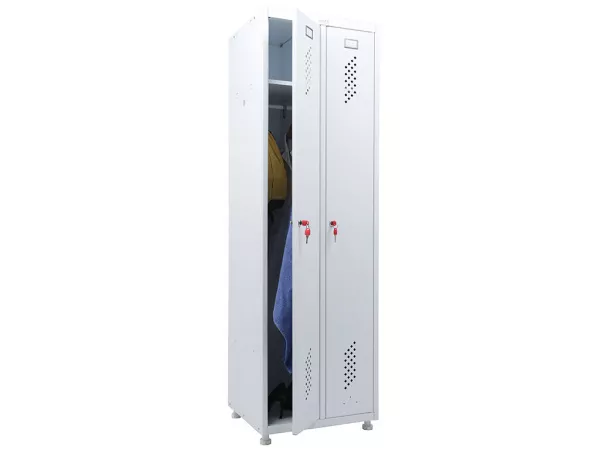 Медицинский шкаф для одежды ПРАКТИК МД 2 ШМ-SS